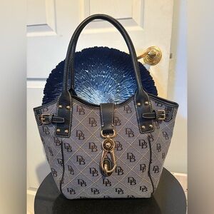 Dooney & Bourke Logo Lock Tulip Satchel in Denim